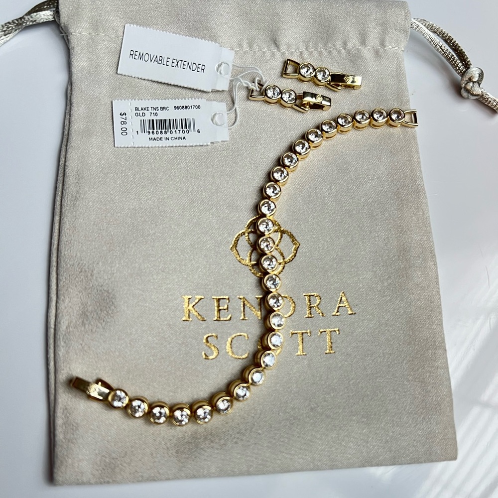 Kendra Scott limited edition Blake tennis bracelet in gold